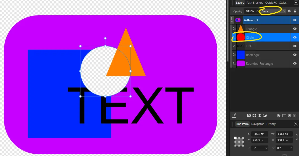 Inverted vector mask - Vector ∙ Pixel ∙ Layout ∙ Canva AI - Affinity ...